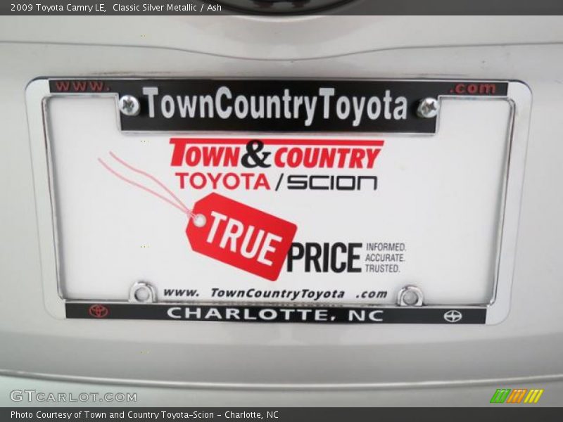 Classic Silver Metallic / Ash 2009 Toyota Camry LE