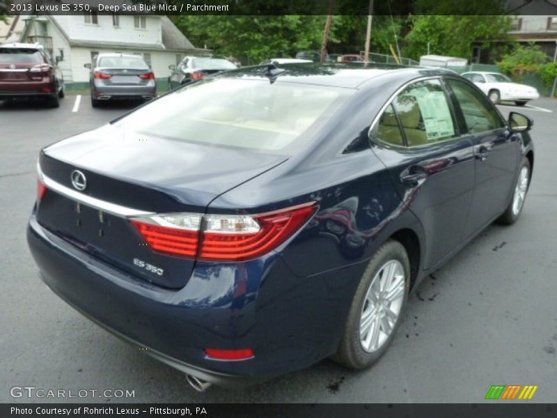 Deep Sea Blue Mica / Parchment 2013 Lexus ES 350