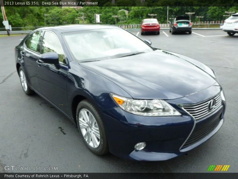 Deep Sea Blue Mica / Parchment 2013 Lexus ES 350
