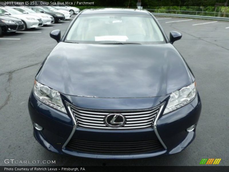 Deep Sea Blue Mica / Parchment 2013 Lexus ES 350