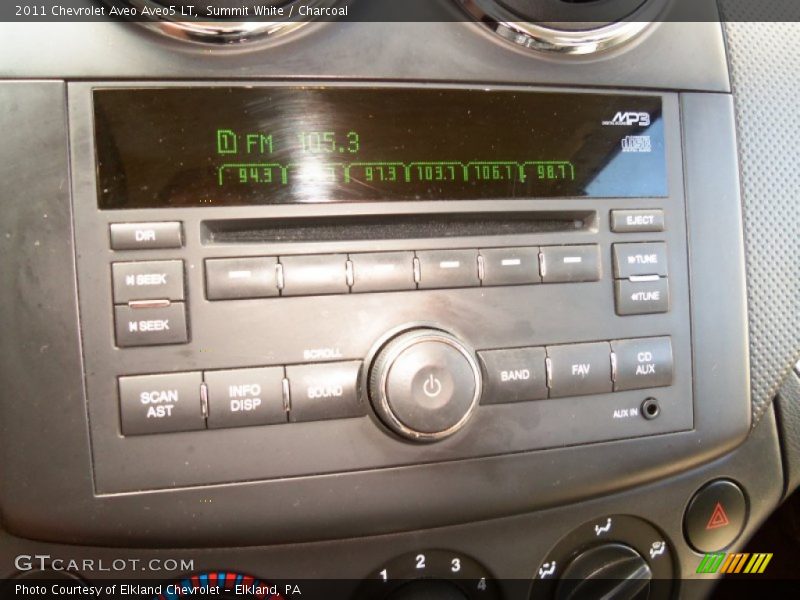 Summit White / Charcoal 2011 Chevrolet Aveo Aveo5 LT