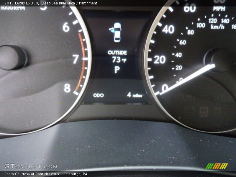 Deep Sea Blue Mica / Parchment 2013 Lexus ES 350