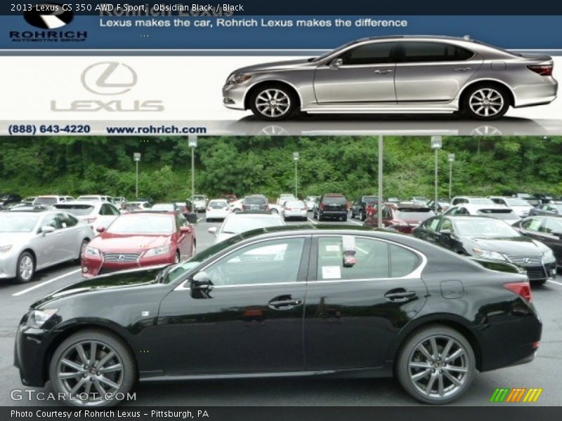 Obsidian Black / Black 2013 Lexus GS 350 AWD F Sport