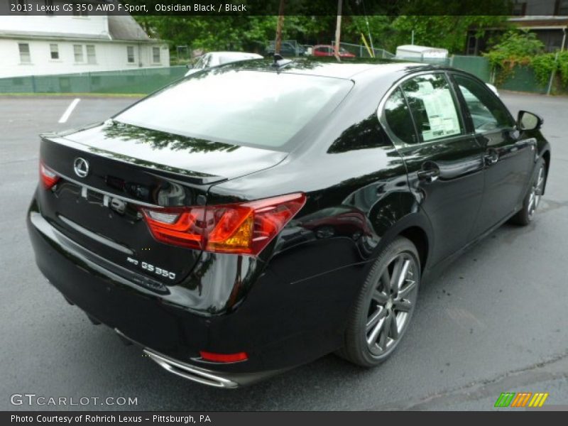 Obsidian Black / Black 2013 Lexus GS 350 AWD F Sport