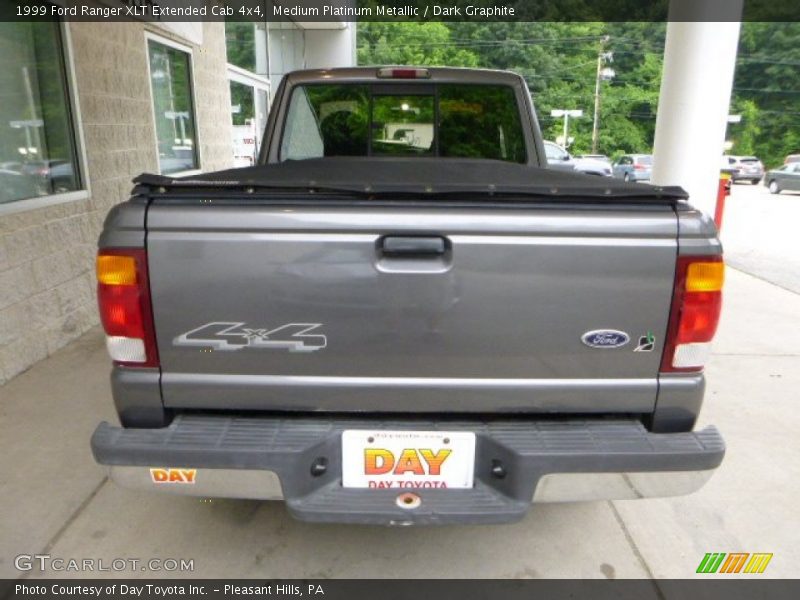 Medium Platinum Metallic / Dark Graphite 1999 Ford Ranger XLT Extended Cab 4x4