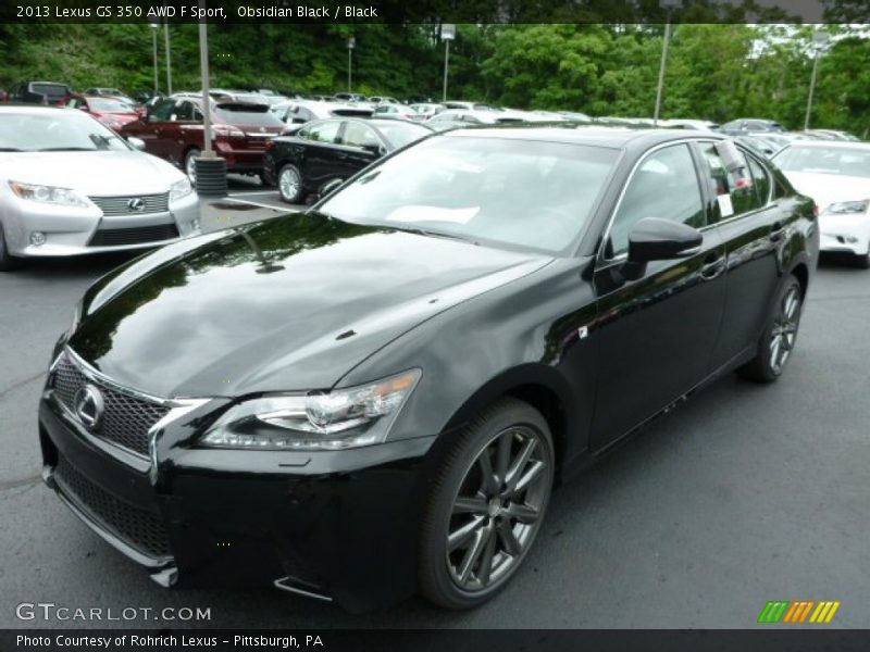 Obsidian Black / Black 2013 Lexus GS 350 AWD F Sport