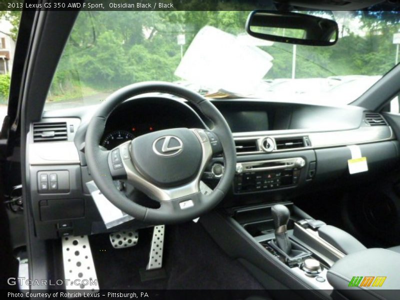 Obsidian Black / Black 2013 Lexus GS 350 AWD F Sport