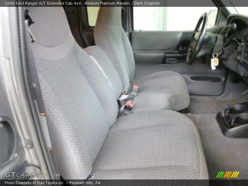 Medium Platinum Metallic / Dark Graphite 1999 Ford Ranger XLT Extended Cab 4x4