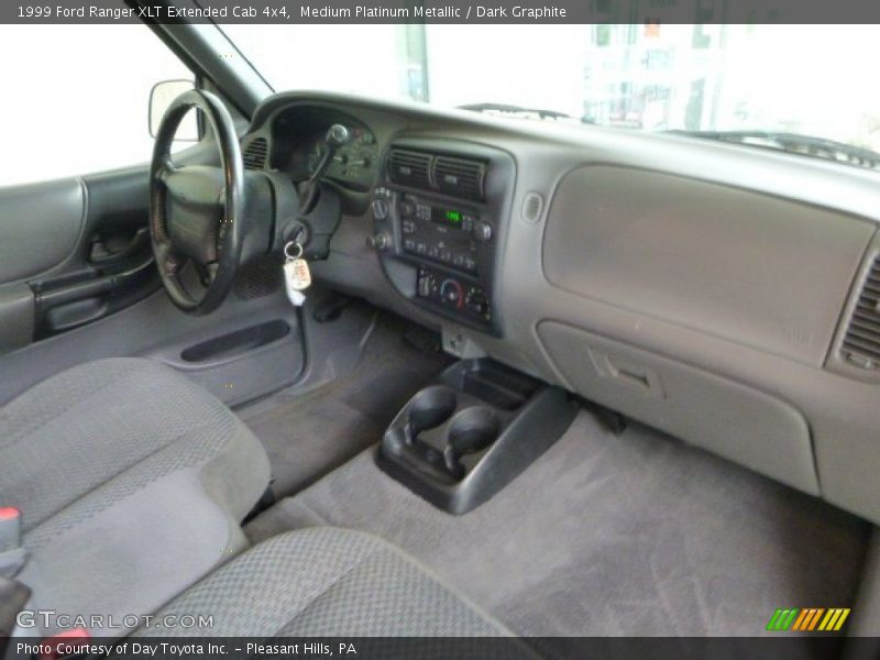 Medium Platinum Metallic / Dark Graphite 1999 Ford Ranger XLT Extended Cab 4x4