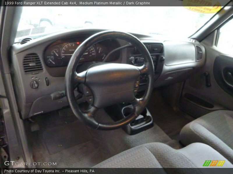 Medium Platinum Metallic / Dark Graphite 1999 Ford Ranger XLT Extended Cab 4x4