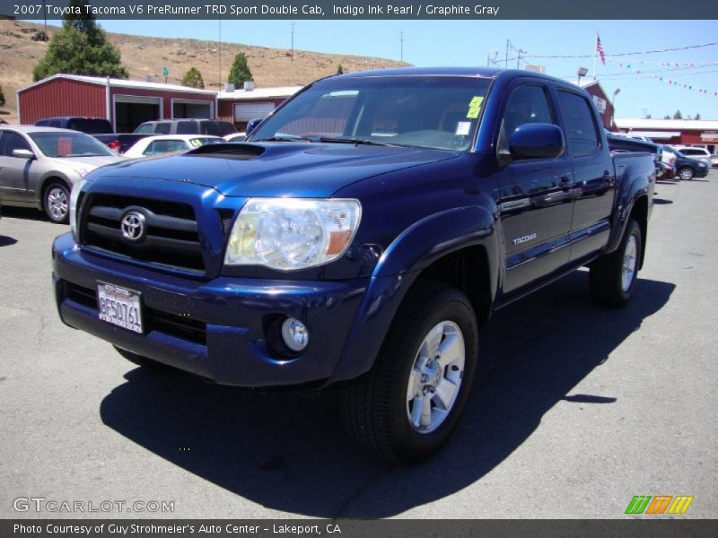 Indigo Ink Pearl / Graphite Gray 2007 Toyota Tacoma V6 PreRunner TRD Sport Double Cab