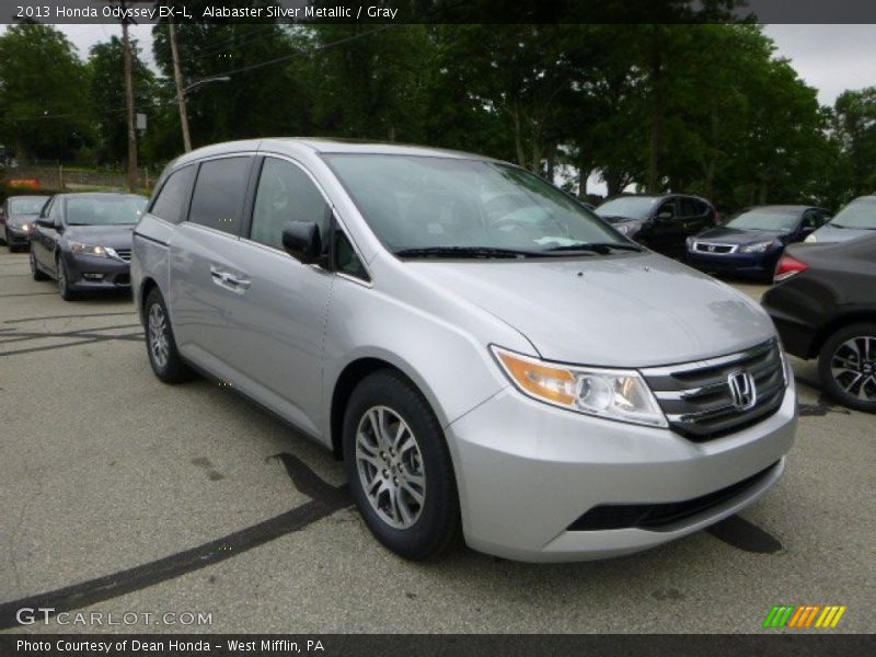 Alabaster Silver Metallic / Gray 2013 Honda Odyssey EX-L