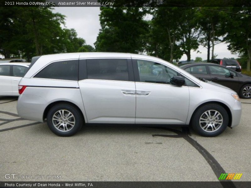Alabaster Silver Metallic / Gray 2013 Honda Odyssey EX-L