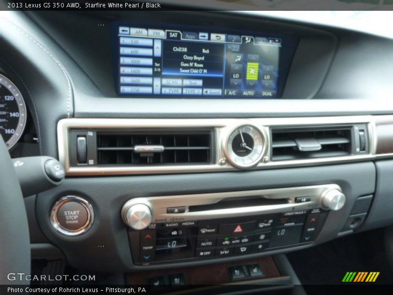 Starfire White Pearl / Black 2013 Lexus GS 350 AWD