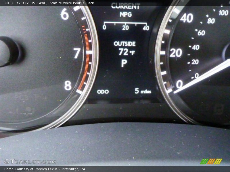 Starfire White Pearl / Black 2013 Lexus GS 350 AWD