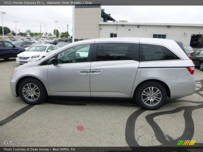 Alabaster Silver Metallic / Gray 2013 Honda Odyssey EX-L