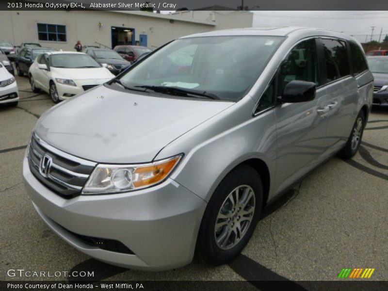 Alabaster Silver Metallic / Gray 2013 Honda Odyssey EX-L