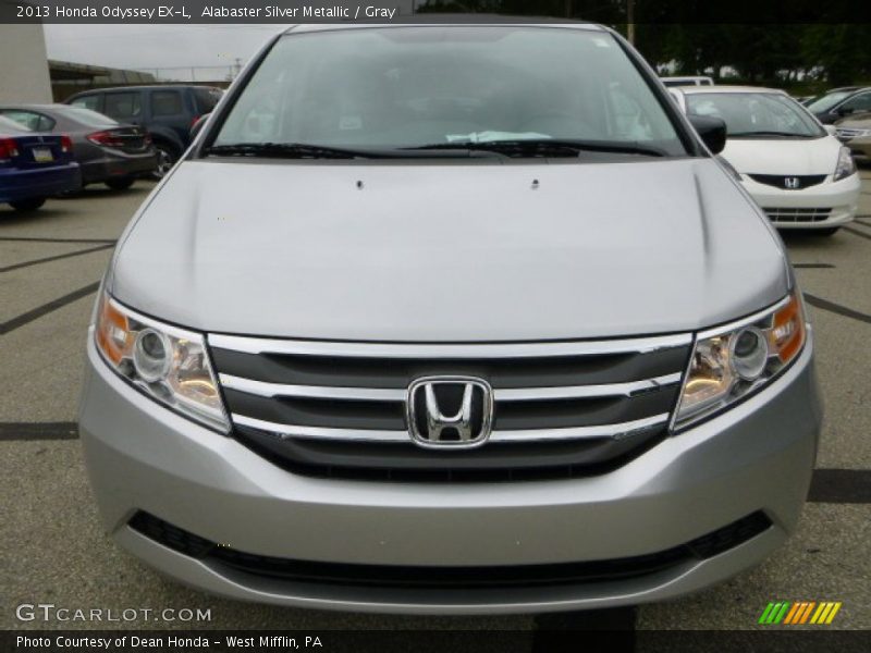 Alabaster Silver Metallic / Gray 2013 Honda Odyssey EX-L