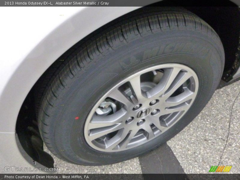 Alabaster Silver Metallic / Gray 2013 Honda Odyssey EX-L