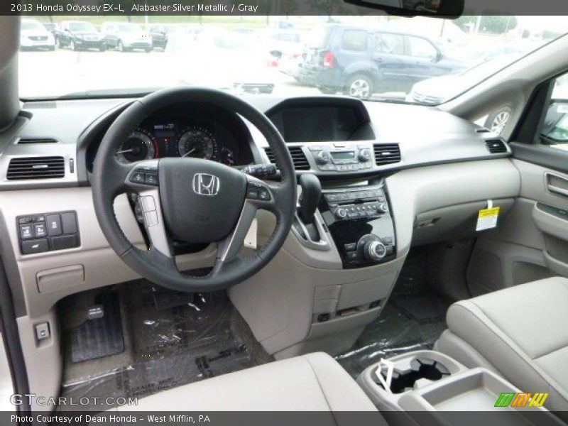 Alabaster Silver Metallic / Gray 2013 Honda Odyssey EX-L