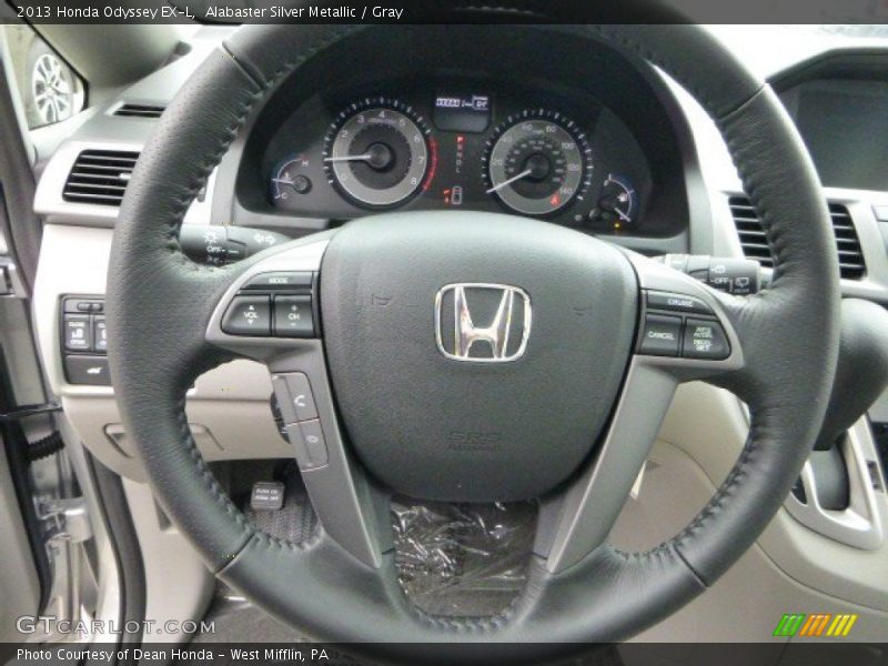 Alabaster Silver Metallic / Gray 2013 Honda Odyssey EX-L