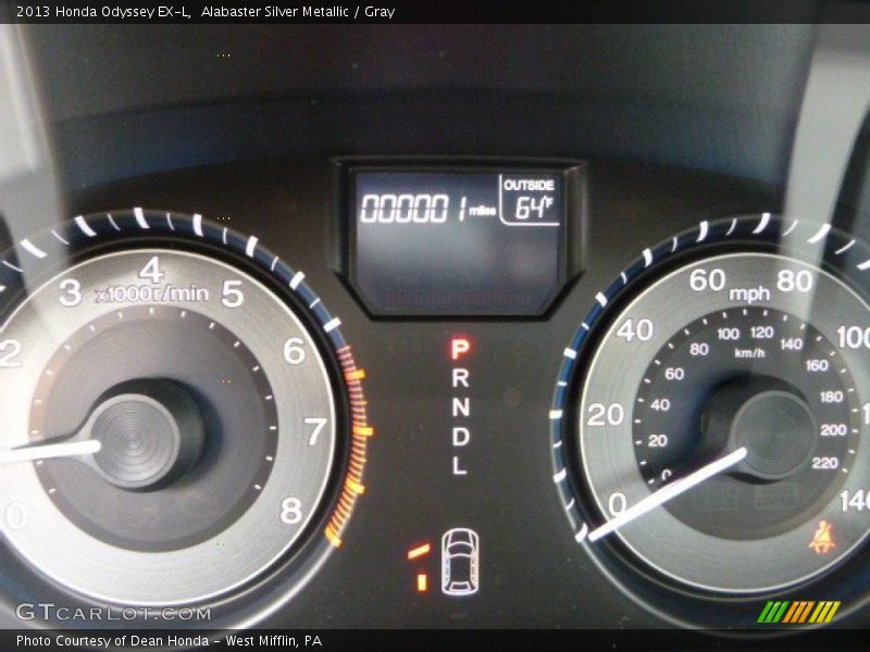 Alabaster Silver Metallic / Gray 2013 Honda Odyssey EX-L
