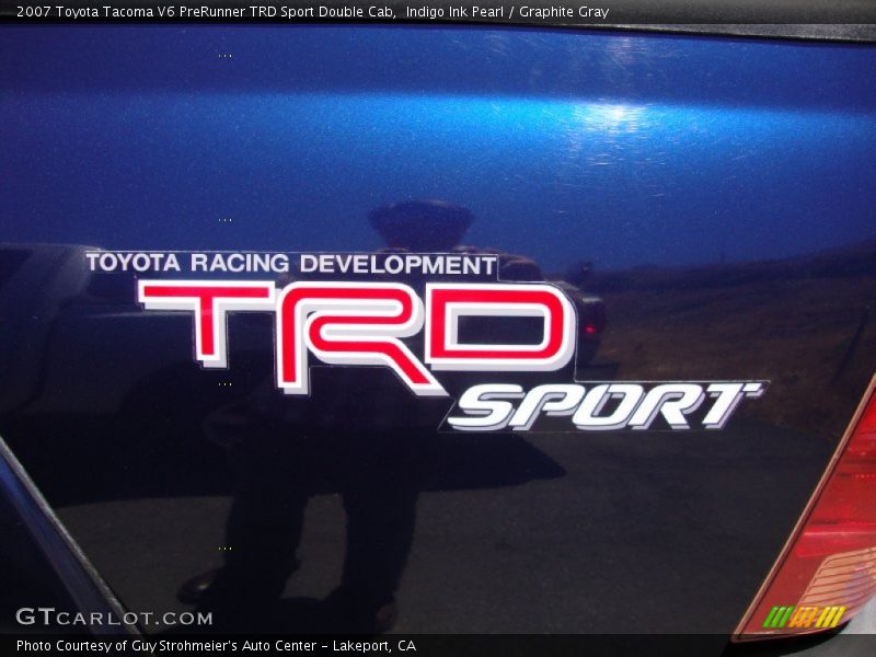 Indigo Ink Pearl / Graphite Gray 2007 Toyota Tacoma V6 PreRunner TRD Sport Double Cab