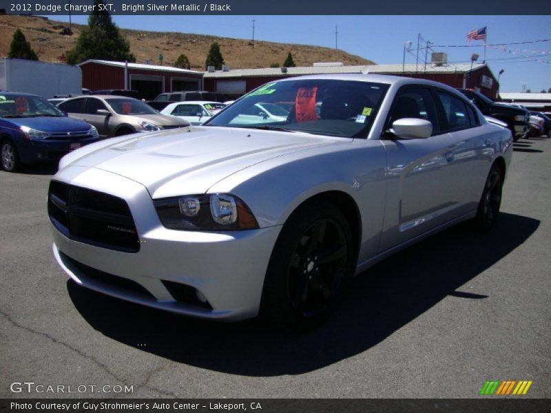 Bright Silver Metallic / Black 2012 Dodge Charger SXT