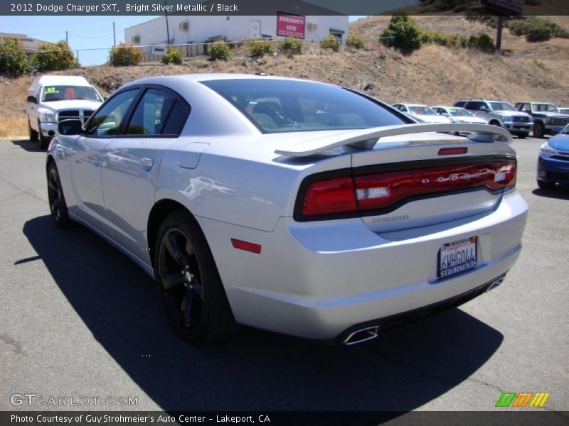 Bright Silver Metallic / Black 2012 Dodge Charger SXT