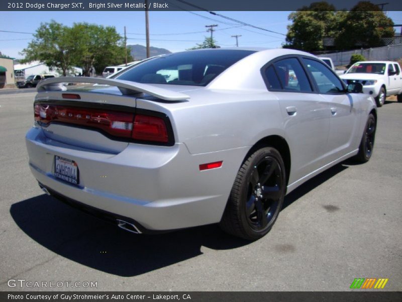 Bright Silver Metallic / Black 2012 Dodge Charger SXT
