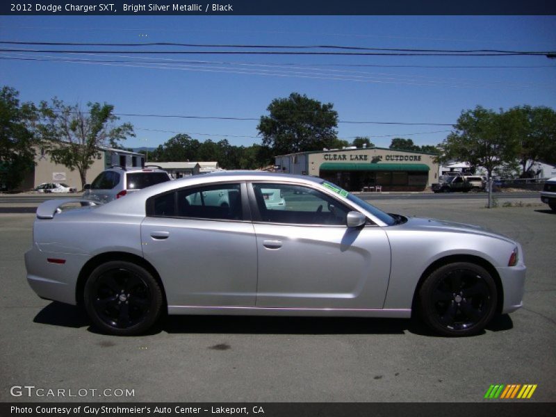 Bright Silver Metallic / Black 2012 Dodge Charger SXT