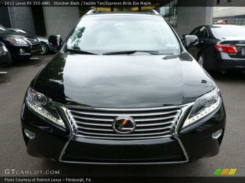 Obsidian Black / Saddle Tan/Espresso Birds Eye Maple 2013 Lexus RX 350 AWD