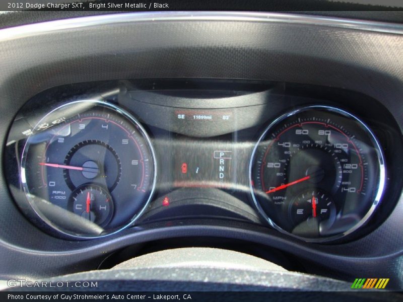 Bright Silver Metallic / Black 2012 Dodge Charger SXT