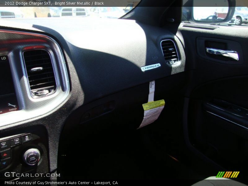 Bright Silver Metallic / Black 2012 Dodge Charger SXT