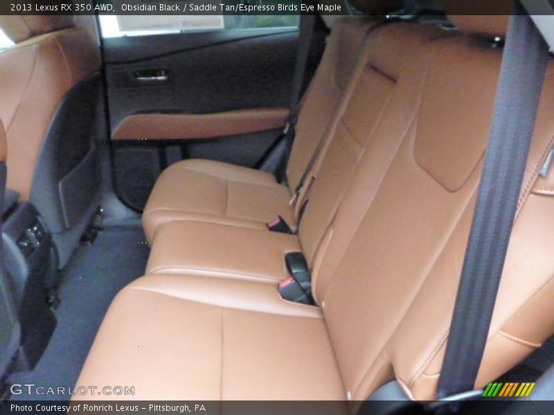 Obsidian Black / Saddle Tan/Espresso Birds Eye Maple 2013 Lexus RX 350 AWD