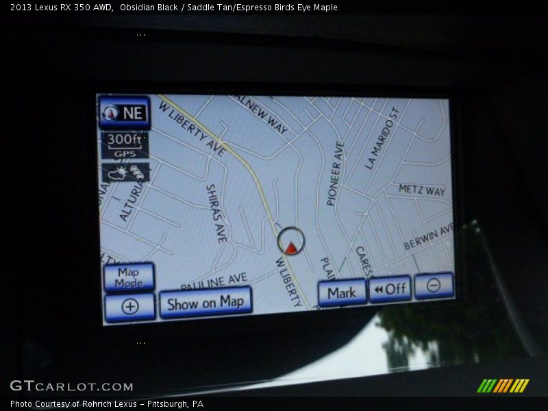Obsidian Black / Saddle Tan/Espresso Birds Eye Maple 2013 Lexus RX 350 AWD
