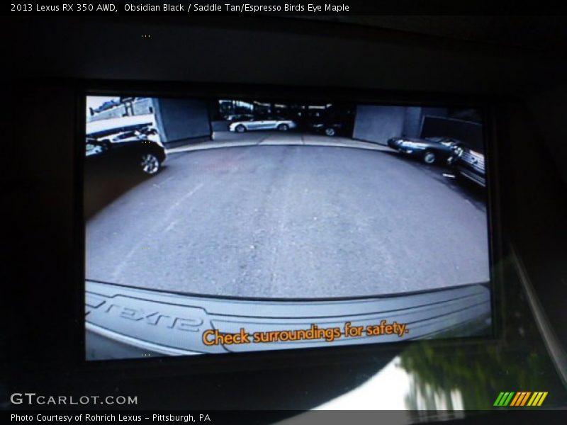 Obsidian Black / Saddle Tan/Espresso Birds Eye Maple 2013 Lexus RX 350 AWD