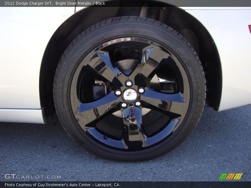 Bright Silver Metallic / Black 2012 Dodge Charger SXT