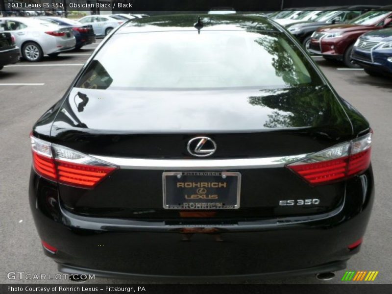 Obsidian Black / Black 2013 Lexus ES 350