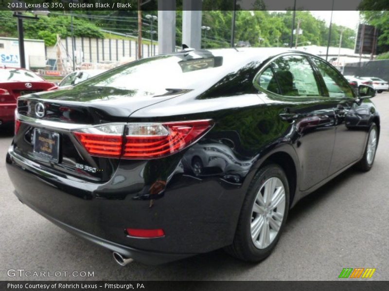 Obsidian Black / Black 2013 Lexus ES 350