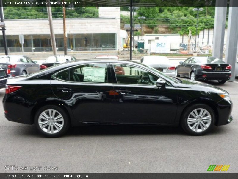 Obsidian Black / Black 2013 Lexus ES 350