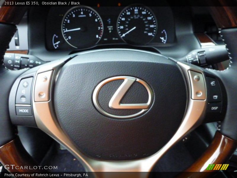 Obsidian Black / Black 2013 Lexus ES 350