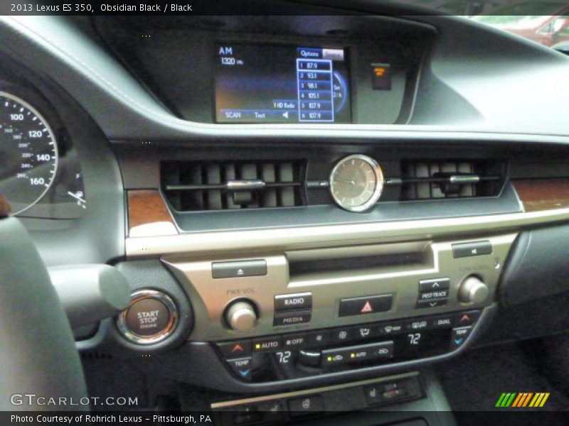 Obsidian Black / Black 2013 Lexus ES 350