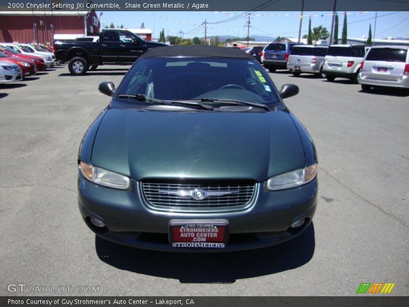 Shale Green Metallic / Agate 2000 Chrysler Sebring JXi Convertible