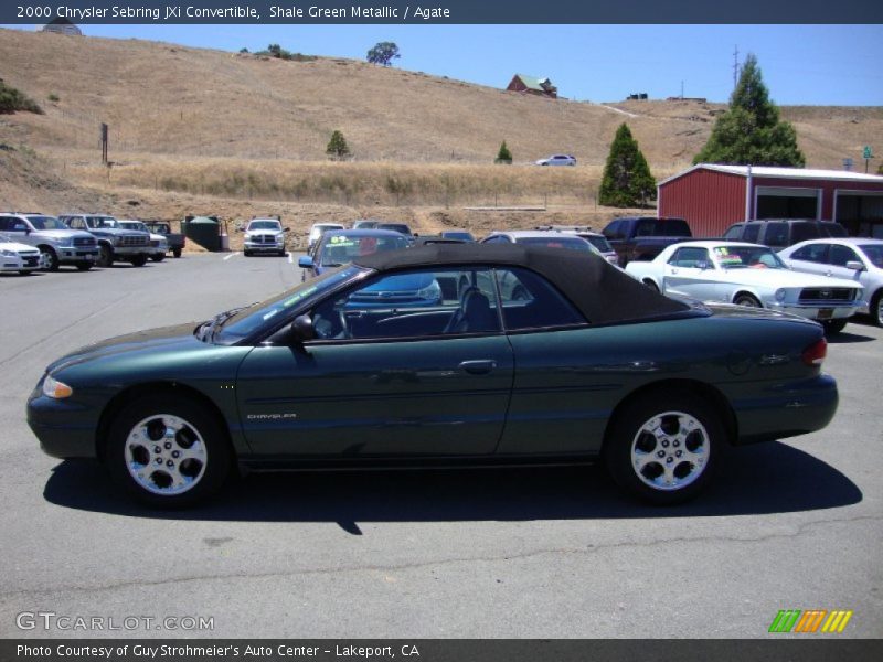 Shale Green Metallic / Agate 2000 Chrysler Sebring JXi Convertible