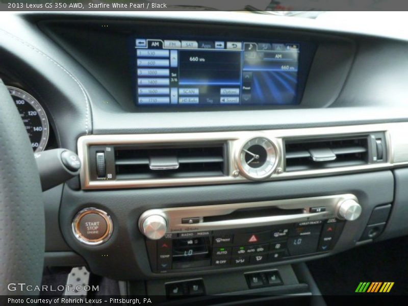 Starfire White Pearl / Black 2013 Lexus GS 350 AWD