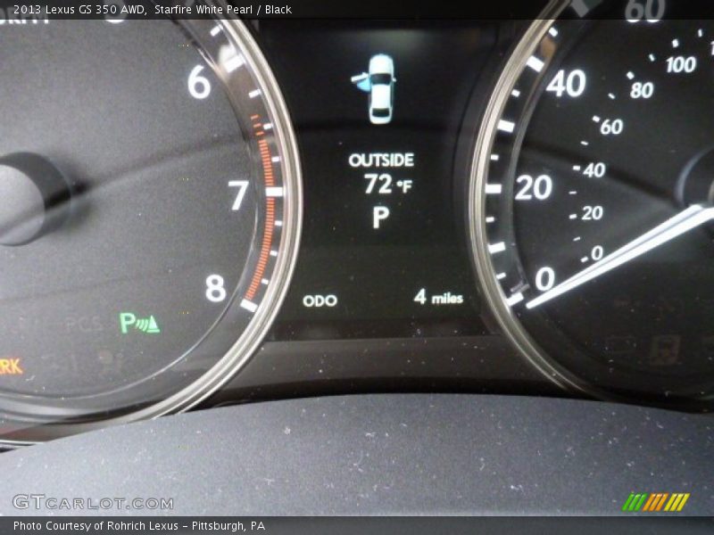 Starfire White Pearl / Black 2013 Lexus GS 350 AWD