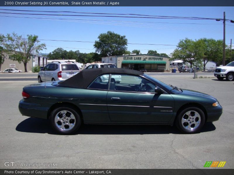 Shale Green Metallic / Agate 2000 Chrysler Sebring JXi Convertible