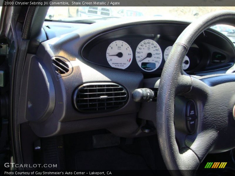 Shale Green Metallic / Agate 2000 Chrysler Sebring JXi Convertible