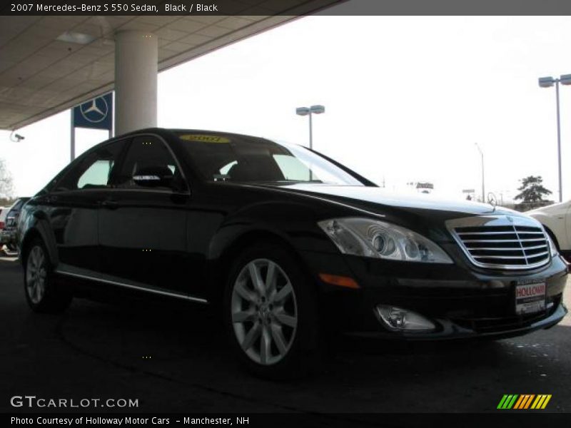 Black / Black 2007 Mercedes-Benz S 550 Sedan